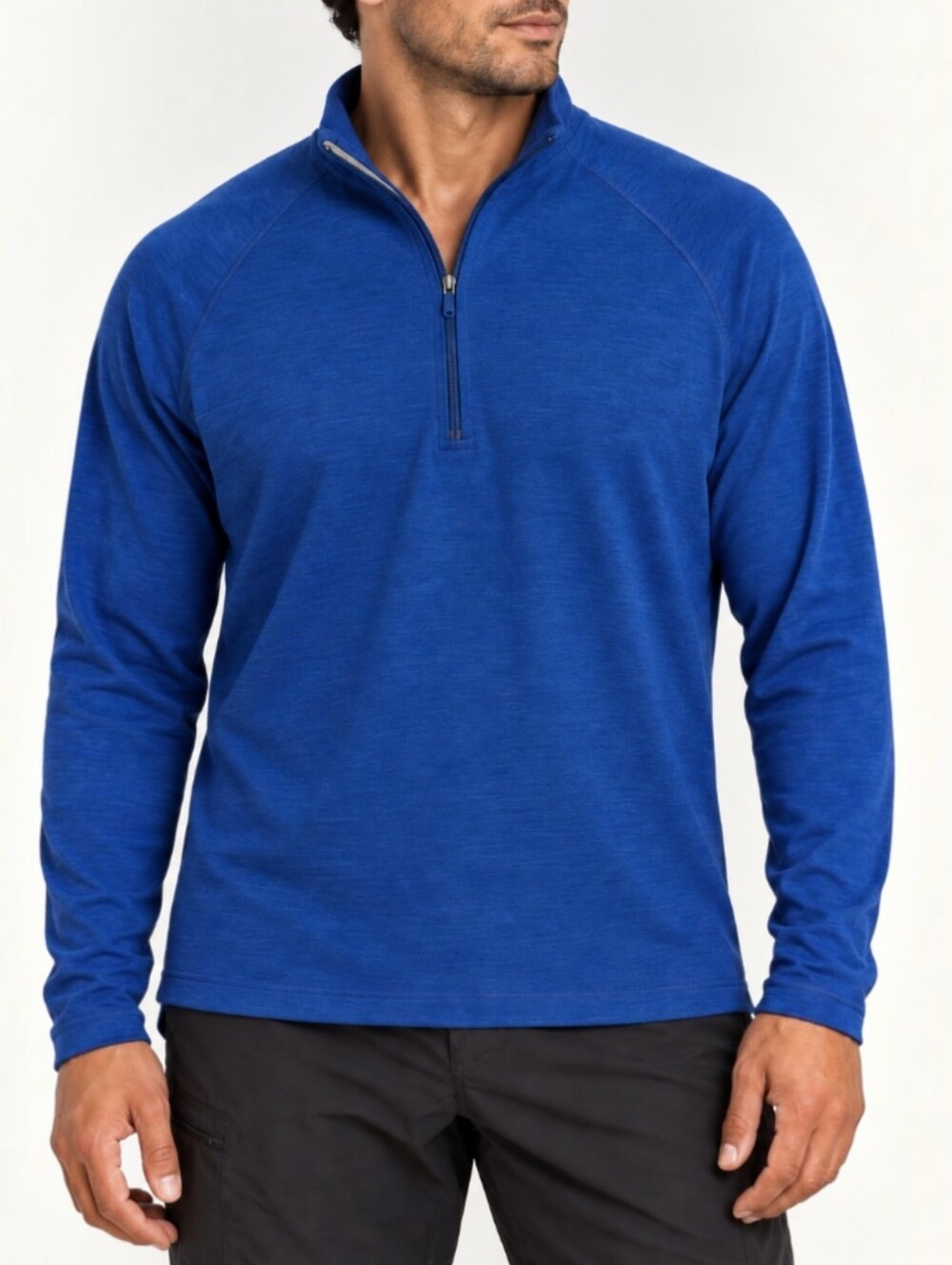 Ibex Merino Wool 1/4 Zip Pullover Men’s XL Blue Ski Base Layer Gorpcore Hiking